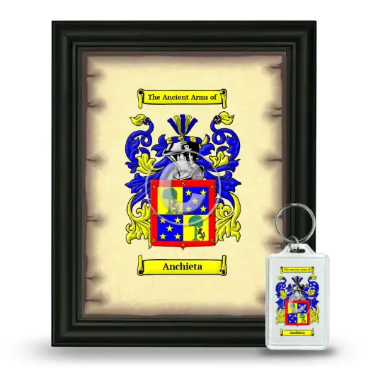 Anchieta Framed Coat of Arms and Keychain - Black