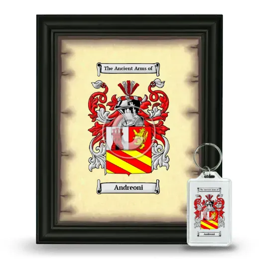 Andreoni Framed Coat of Arms and Keychain - Black