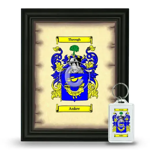 Anker Framed Coat of Arms and Keychain - Black