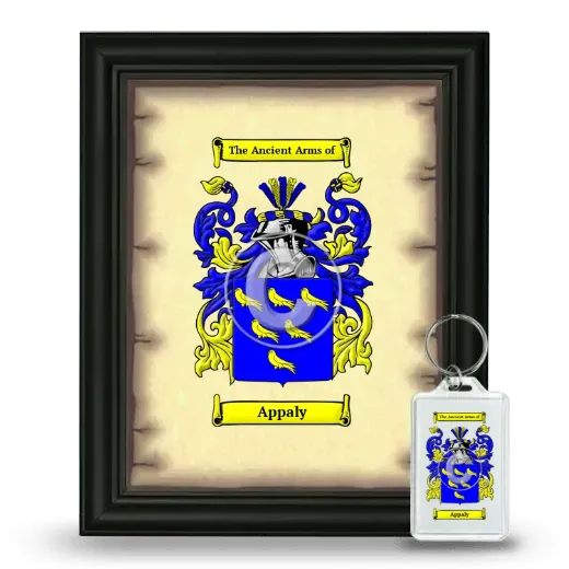 Appaly Framed Coat of Arms and Keychain - Black