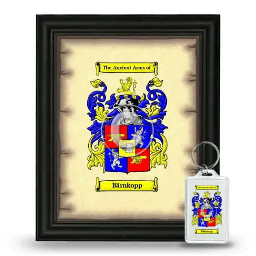 Bärnkopp Framed Coat of Arms and Keychain - Black