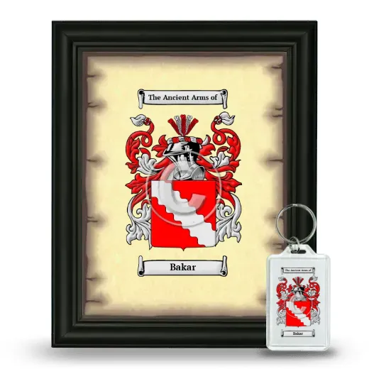 Bakar Framed Coat of Arms and Keychain - Black