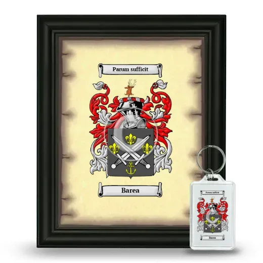 Barea Framed Coat of Arms and Keychain - Black