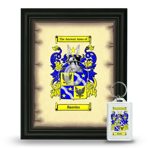 Bareiss Framed Coat of Arms and Keychain - Black