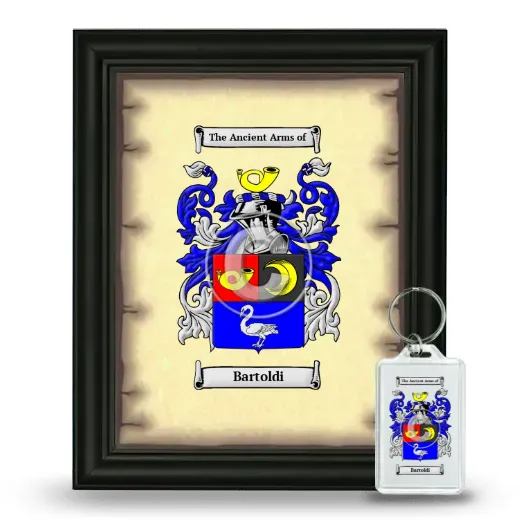 Bartoldi Framed Coat of Arms and Keychain - Black