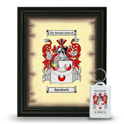Bateforth Framed Coat of Arms and Keychain - Black