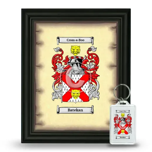 Batekan Framed Coat of Arms and Keychain - Black