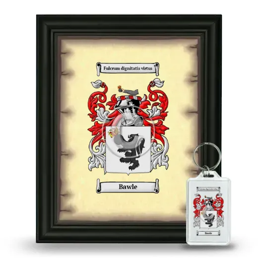 Bawle Framed Coat of Arms and Keychain - Black