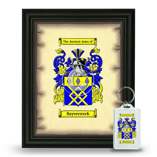 Bayversteck Framed Coat of Arms and Keychain - Black