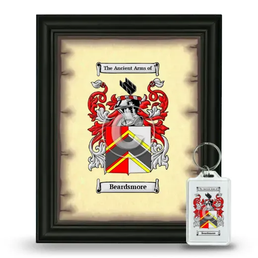 Beardsmore Framed Coat of Arms and Keychain - Black
