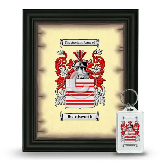 Beardsworth Framed Coat of Arms and Keychain - Black