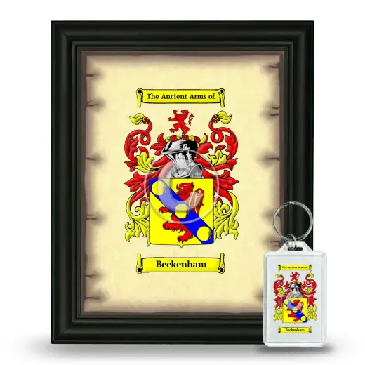 Beckenham Framed Coat of Arms and Keychain - Black