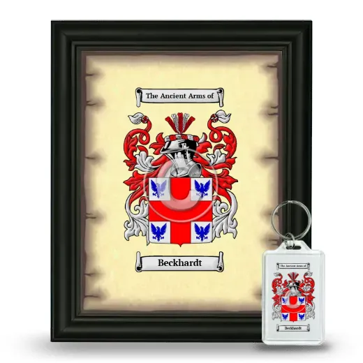 Beckhardt Framed Coat of Arms and Keychain - Black