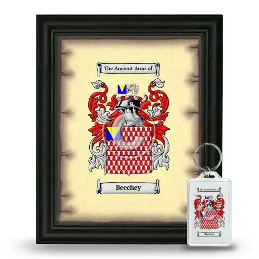 Beechey Framed Coat of Arms and Keychain - Black