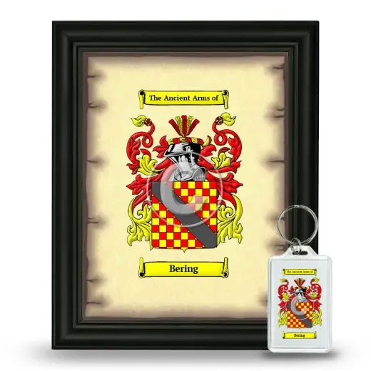 Bering Framed Coat of Arms and Keychain - Black