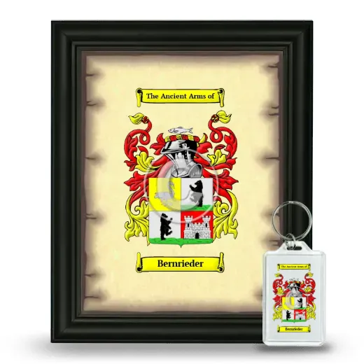 Bernrieder Framed Coat of Arms and Keychain - Black