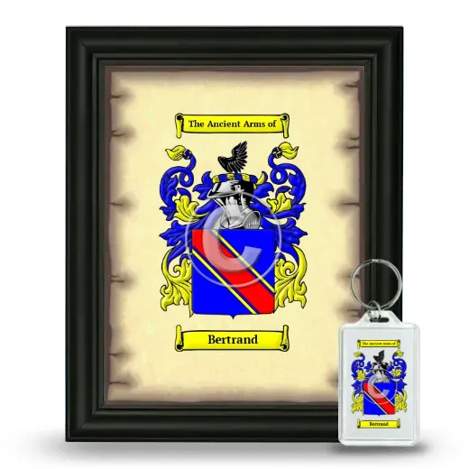 Bertrand Framed Coat of Arms and Keychain - Black
