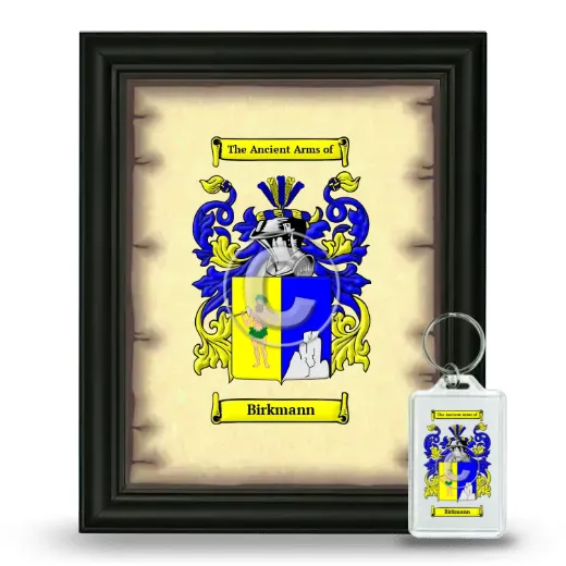 Birkmann Framed Coat of Arms and Keychain - Black