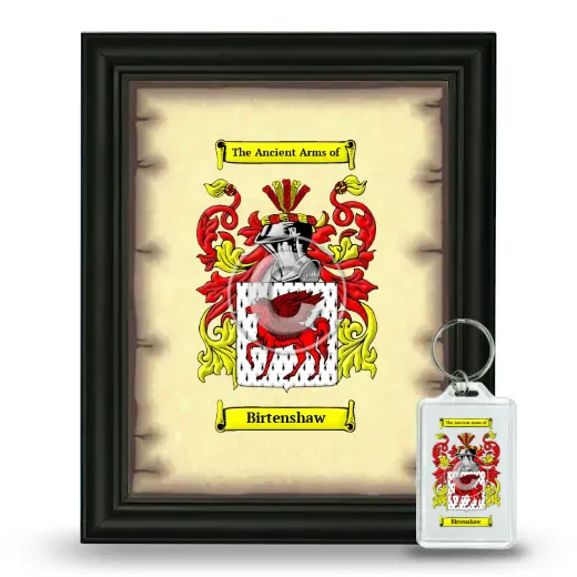 Birtenshaw Framed Coat of Arms and Keychain - Black