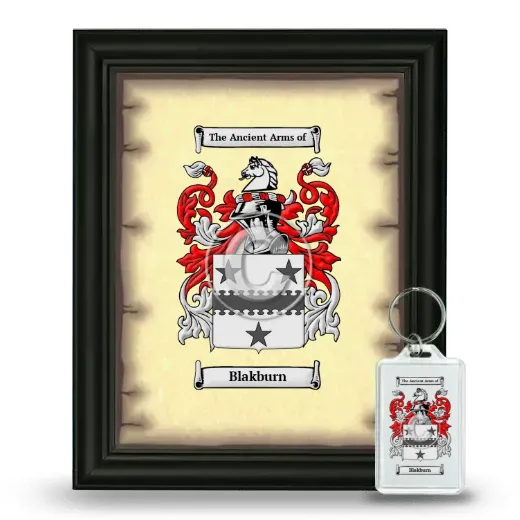 Blakburn Framed Coat of Arms and Keychain - Black