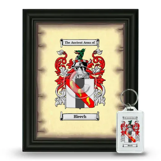 Bleech Framed Coat of Arms and Keychain - Black