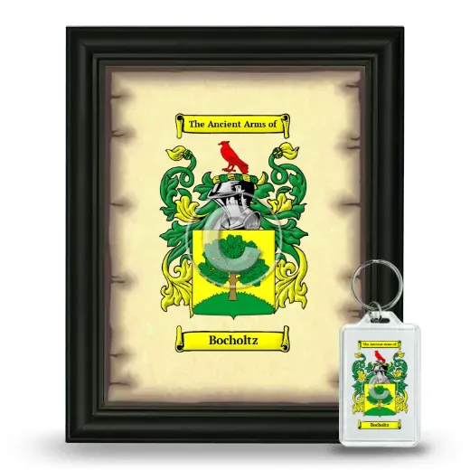 Bocholtz Framed Coat of Arms and Keychain - Black