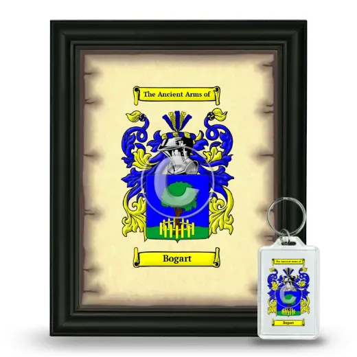 Bogart Framed Coat of Arms and Keychain - Black