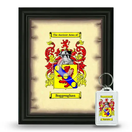 Boggenghan Framed Coat of Arms and Keychain - Black