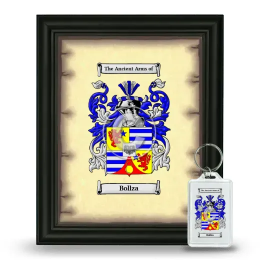 Bollza Framed Coat of Arms and Keychain - Black
