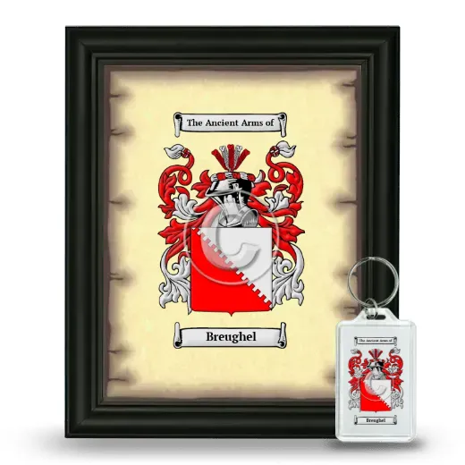 Breughel Framed Coat of Arms and Keychain - Black