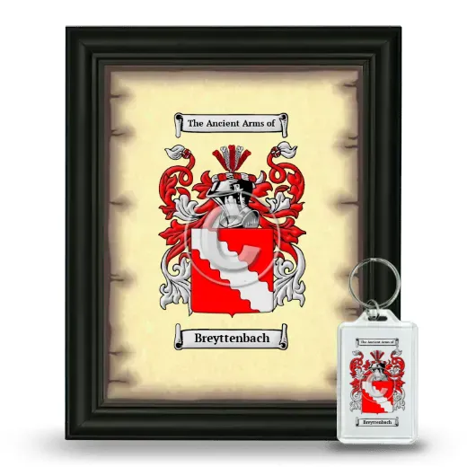 Breyttenbach Framed Coat of Arms and Keychain - Black