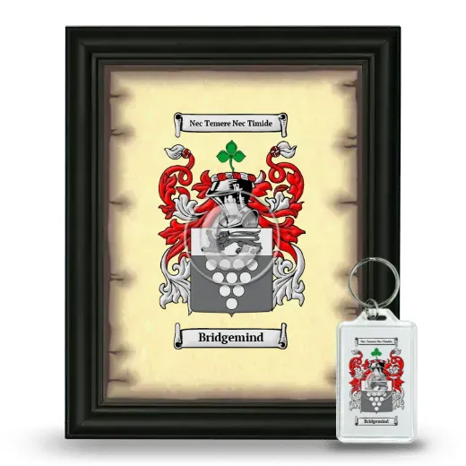 Bridgemind Framed Coat of Arms and Keychain - Black