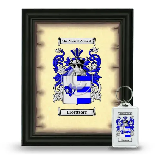 Broettsorg Framed Coat of Arms and Keychain - Black
