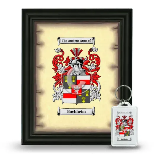 Buchheim Framed Coat of Arms and Keychain - Black
