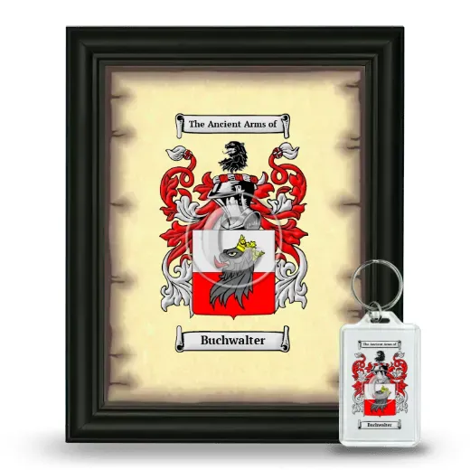 Buchwalter Framed Coat of Arms and Keychain - Black