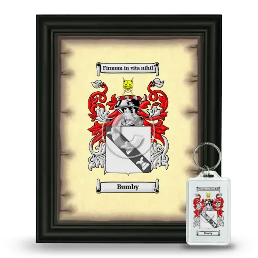 Bumby Framed Coat of Arms and Keychain - Black