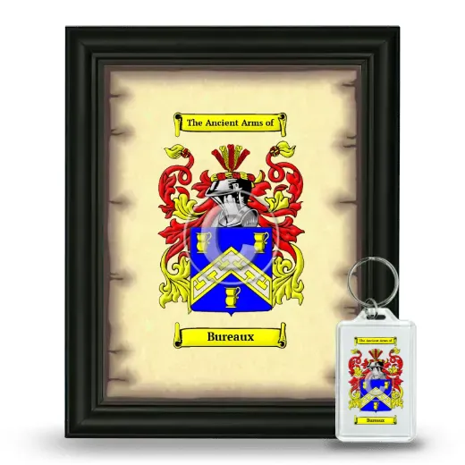 Bureaux Framed Coat of Arms and Keychain - Black