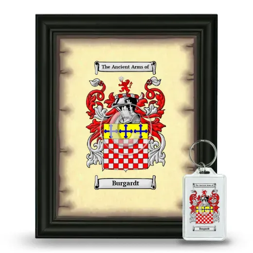 Burgardt Framed Coat of Arms and Keychain - Black
