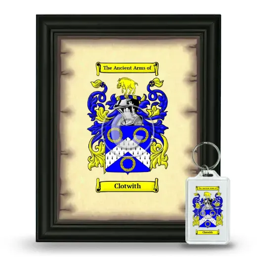 Clotwith Framed Coat of Arms and Keychain - Black