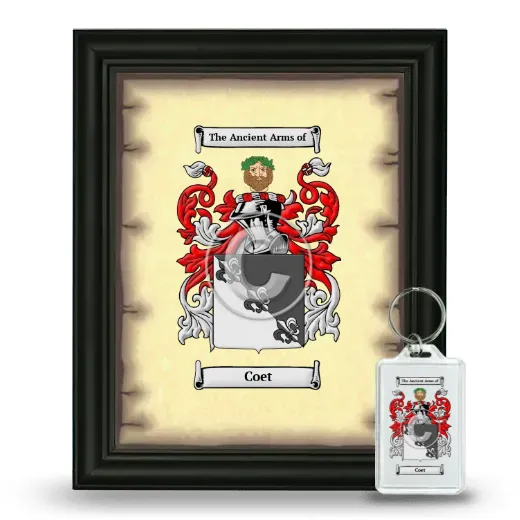Coet Framed Coat of Arms and Keychain - Black