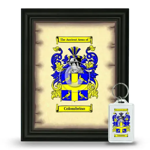Colombrino Framed Coat of Arms and Keychain - Black
