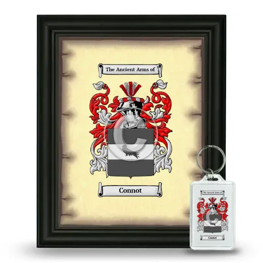 Connot Framed Coat of Arms and Keychain - Black