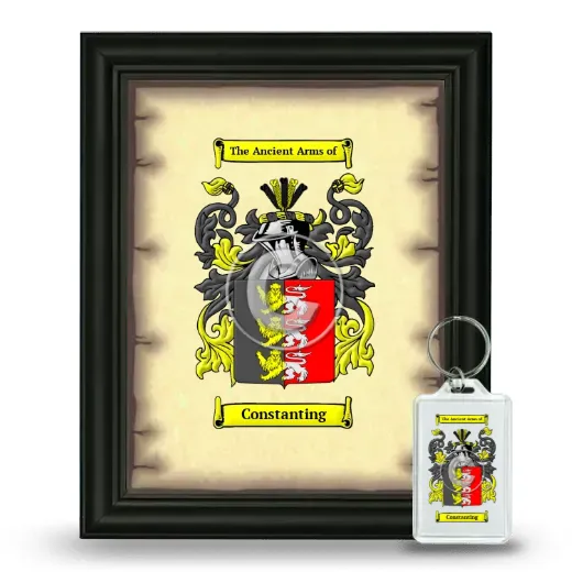 Constanting Framed Coat of Arms and Keychain - Black