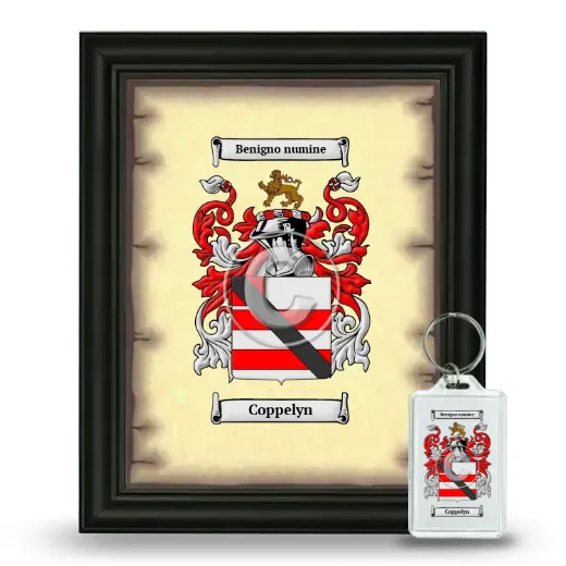 Coppelyn Framed Coat of Arms and Keychain - Black
