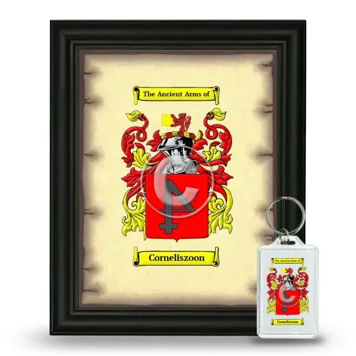 Corneliszoon Framed Coat of Arms and Keychain - Black