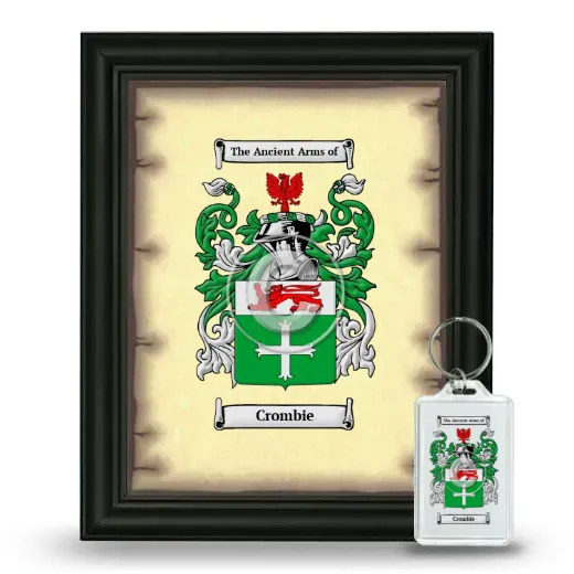 Crombie Framed Coat of Arms and Keychain - Black