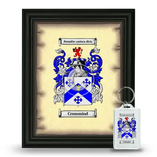Crummind Framed Coat of Arms and Keychain - Black