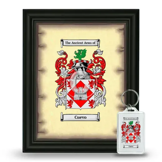 Cuevo Framed Coat of Arms and Keychain - Black