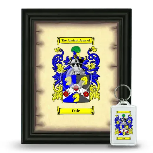 Cule Framed Coat of Arms and Keychain - Black