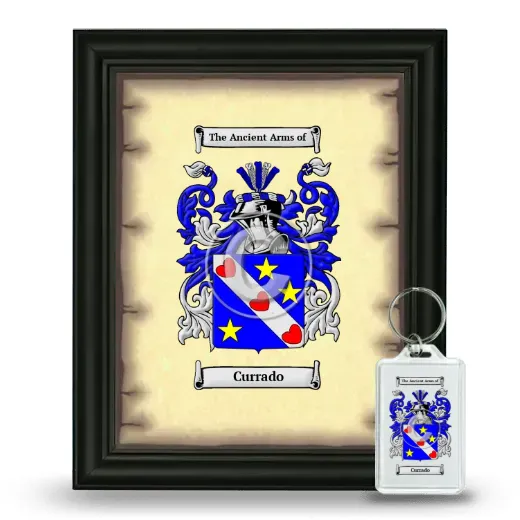 Currado Framed Coat of Arms and Keychain - Black